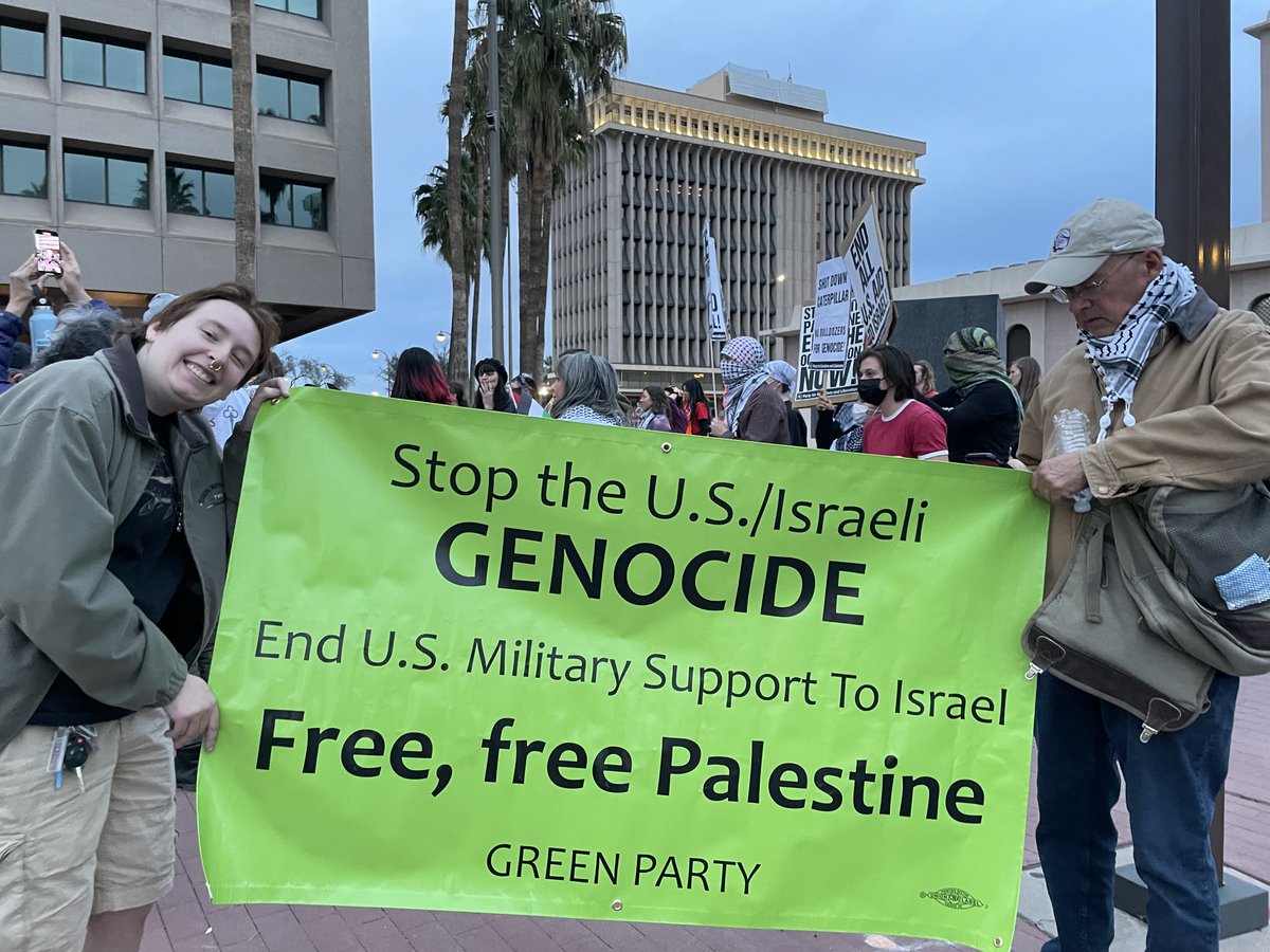 Arizona Green Party 🌻 (@azgreenparty) on Twitter photo Follow the Arizona Green Party's <a href="/AZGreenParty/">Arizona Green Party 🌻</a> written-ballot nominee, Eduardo Quintana <a href="/Quintana4CD7/">Eduardo Quintana for Congress</a>, vote-by-mail starts August 27th! #FreePalestineNow <a href="/freedomrideblog/">Margaret Kimberley</a> <a href="/blkagendareport/">Black Agenda Report</a> <a href="/briebriejoy/">Briahna Joy Gray</a> <a href="/SabbySabs2/">Sabby Sabs</a> <a href="/basichalley/">Halley Karas</a> <a href="/nerdunicorn21/">Nerd Unicorn</a> <a href="/jlmalvido/">Jose Malvido</a> <a href="/ButchWare/">Butch Ware</a> <a href="/DrJillStein/">Dr. Jill Stein🌻</a> Follow the Arizona Green Party's <a href="/AZGreenParty/">Arizona Green Party 🌻</a> written-ballot nominee, Eduardo Quintana <a href="/Quintana4CD7/">Eduardo Quintana for Congress</a>, vote-by-mail starts August 27th! #FreePalestineNow <a href="/freedomrideblog/">Margaret Kimberley</a> <a href="/blkagendareport/">Black Agenda Report</a> <a href="/briebriejoy/">Briahna Joy Gray</a> <a href="/SabbySabs2/">Sabby Sabs</a> <a href="/basichalley/">Halley Karas</a> <a href="/nerdunicorn21/">Nerd Unicorn</a> <a href="/jlmalvido/">Jose Malvido</a> <a href="/ButchWare/">Butch Ware</a> <a href="/DrJillStein/">Dr. Jill Stein🌻</a>