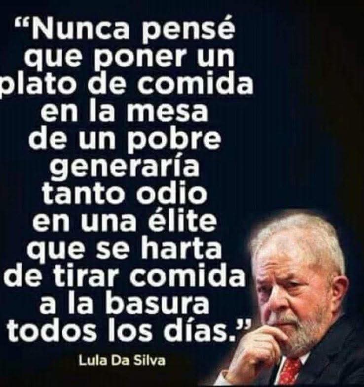 Concuerdo con Lula...