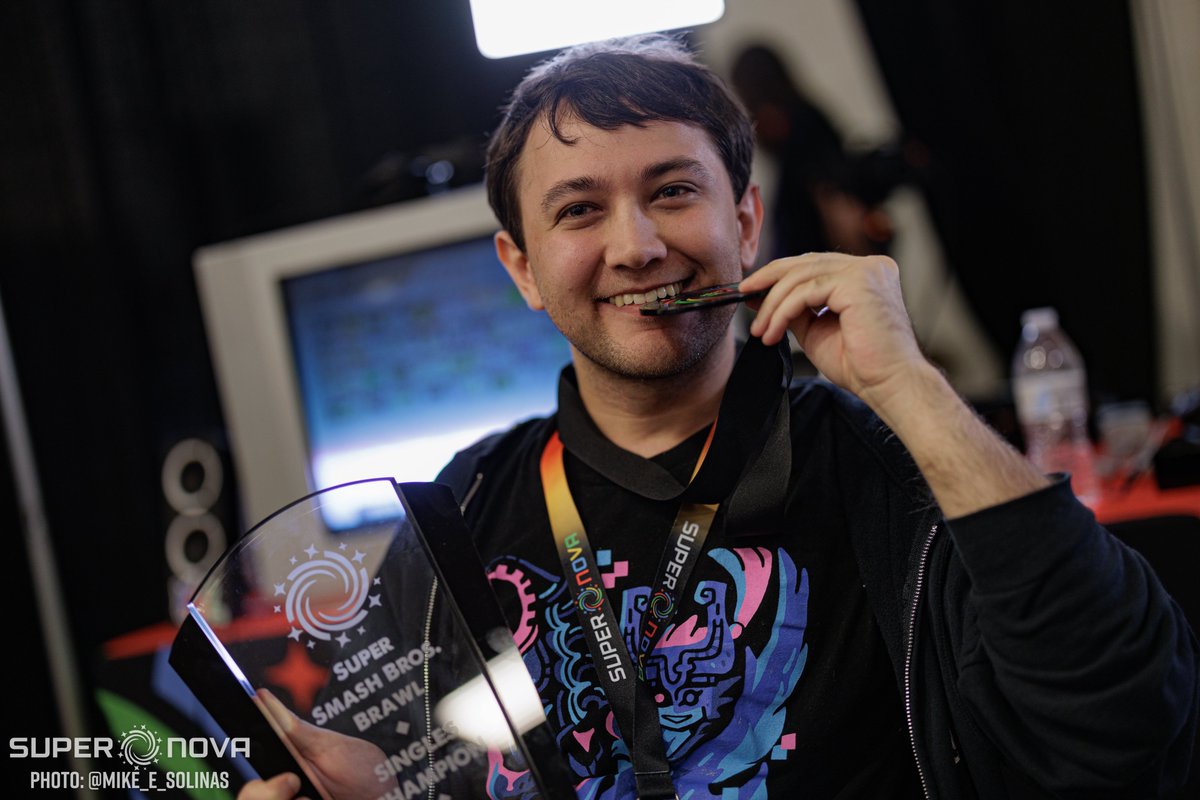Supernova 2025 (@supersmashcon) on Twitter photo Congratulations to your Super Smash Bros. Brawl Singles Champion, <a href="/Player1_SSB/">Player-1 🕗</a> 🏆
#Supernova2025 Congratulations to your Super Smash Bros. Brawl Singles Champion, <a href="/Player1_SSB/">Player-1 🕗</a> 🏆
#Supernova2025
