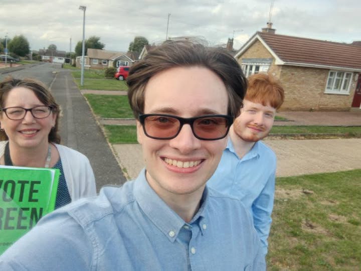 Orton Green Candidate Alex Bowerbanks, Cllr Nicola Day and volunteer Oliver Bowman out and about this week listening to residents on the doorstep.
Any issues you wish to report please email: nicola.day@peterborough.gov.uk