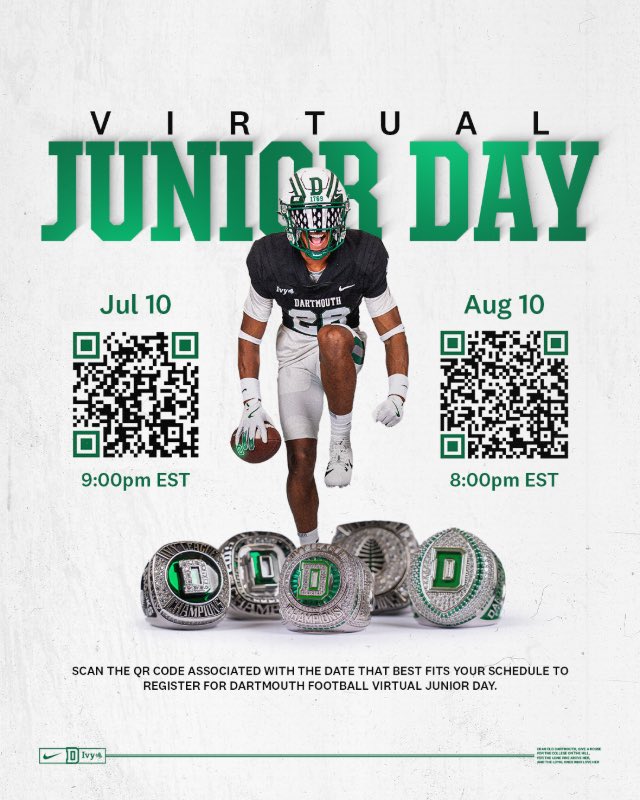 Thank you <a href="/DartmouthFTBL/">Dartmouth Football</a> and <a href="/coachirishodea/">Danny O'Dea</a> for the invite!