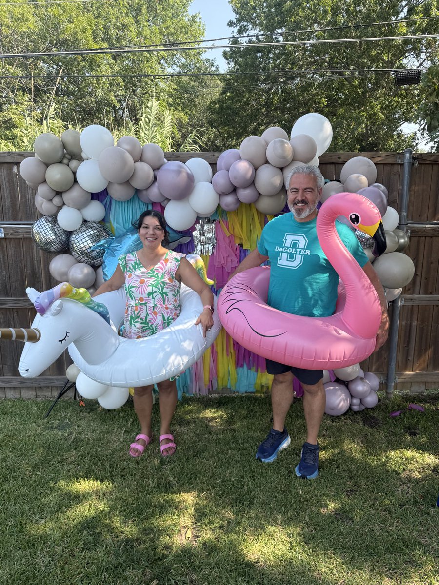 W.T. White Vertical Team (@wtwhitevt) on Twitter photo 🐬 DeGolyer kicked off the school year with a splash! Principal Garcia and AP Barbee were all smiles floating into the new year—unicorn 🦄 & flamingo 🦩 style! Here’s to fun, community, and making waves in 2025! 🌊 🐬 DeGolyer kicked off the school year with a splash! Principal Garcia and AP Barbee were all smiles floating into the new year—unicorn 🦄 & flamingo 🦩 style! Here’s to fun, community, and making waves in 2025! 🌊