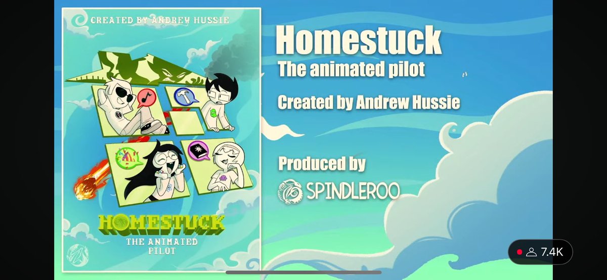 IM DEAD . VIVZIE AND HER TEAM ARE ANIMATING HOMESTUCK