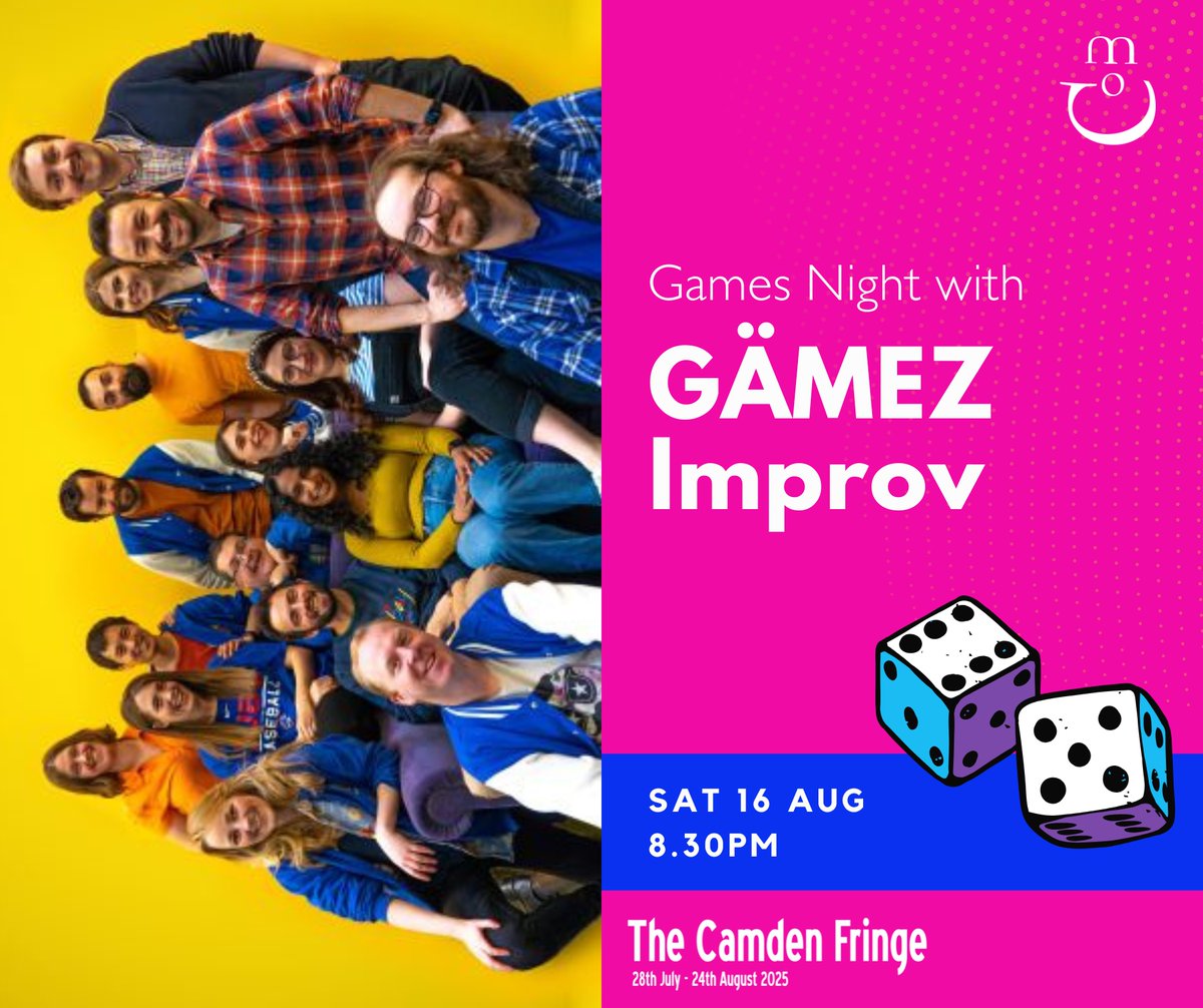 Next week! Join GÄMEZ improv and watch our performers get put through their paces for Games Night! From scenes inspired by movies, TV, and more, join us for a night of signature, laugh-out-loud comedy – minus the family arguments!

🎲 loom.ly/x4_WiNg 🎲