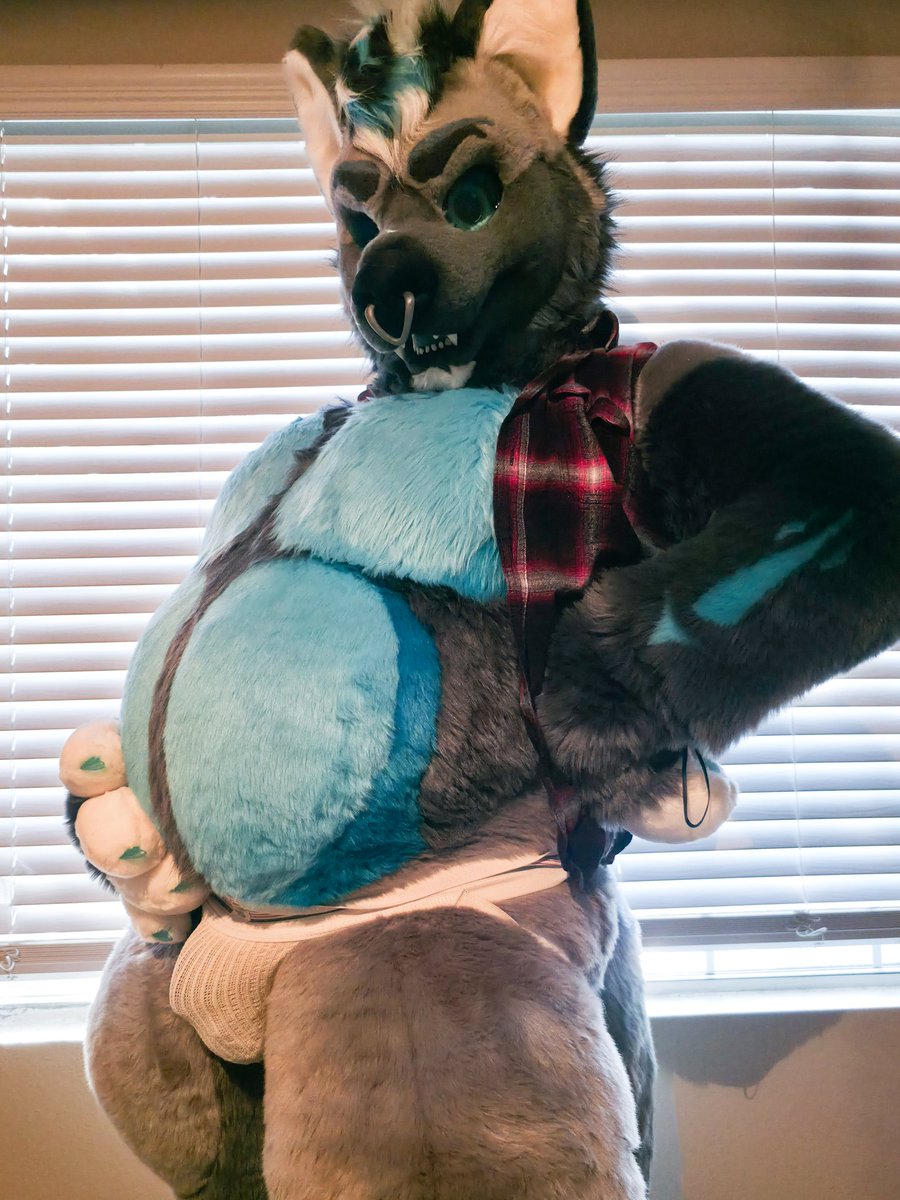 Howdy pup, wanna sniff and rub daddy's belly?