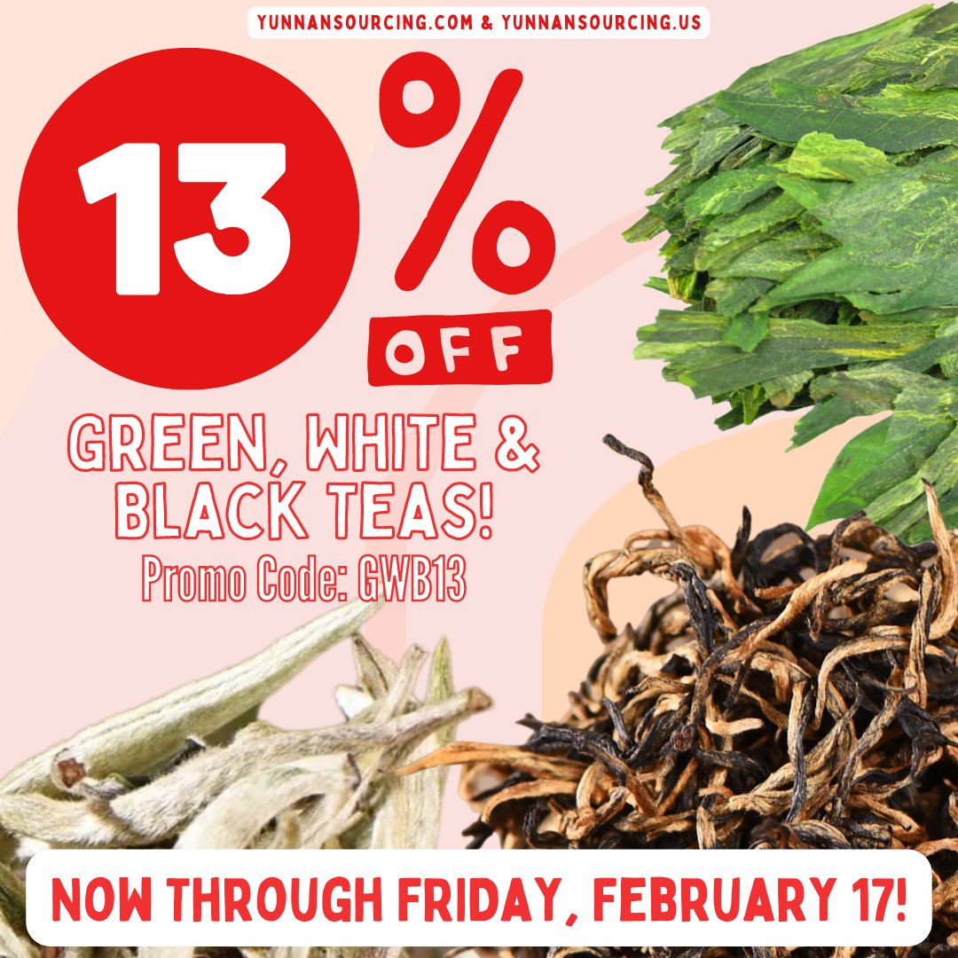 ⏳ Last Chance For 12% Off Black Tea, Hei Cha &amp; Oolong! - mailchi.mp/yunnansourcing…