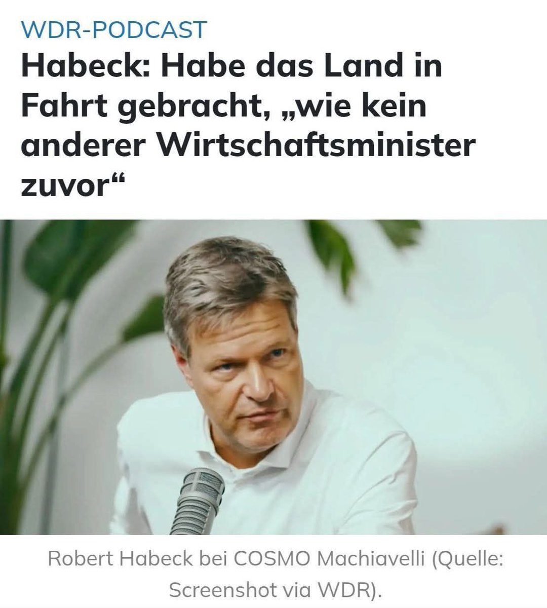 „Irgendwie vermisse ich ihn. Seine Aussagen helfen mir immer so schön dabei, der Realität zu entfliehen.“
