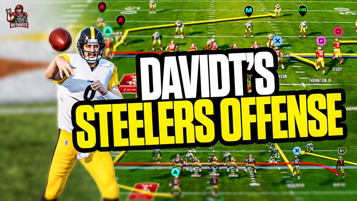David T's Steelers eBook is now live on the site! <a href="/TheeDavidT/">David</a> 

It includes: 
-25+ Video Tutorials Covering Bunch X Nasty, Trips X Nasty, Tight Y Off, Trips TE Flex &amp; More!
-Redzone Offense
-Best Motion Play In The Game
-Write-ups &amp; Pictures for Every Coverage Setup
Check it out