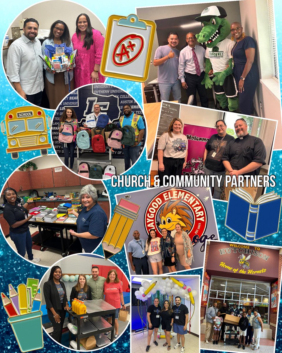 As we gear up for the first day of school on 8/11, we want to extend a heartfelt thank you to our wonderful church &amp; community partners! Your support, time, and encouragement mean the world to us. Let’s make this school year incredible! #WeAreLamarCISD 🧡✏️📓📚🖍️📗