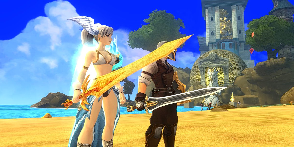 Chest spawns, sand swords, and spells in the summer breeze.🏝️🌊

#AQ3D #AdventureQuest3D