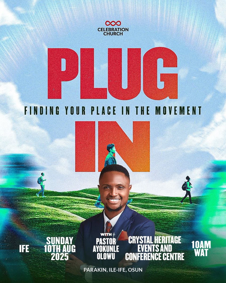 cci_ife's tweet photo. Join us this Sunday @cci_ife as we will be diving into the topic PLUG IN – Finding Your Place in the Movement @cci_global. The vision is advancing, get on board and take your place.
#Locomotive #PlugIn #CCIGlobal #cciife https://t.co/txIfVJ3F5N