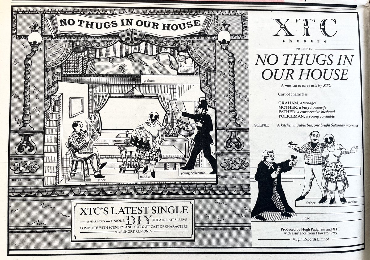 XTC advert.
New Musical Express, 8 May 1982.