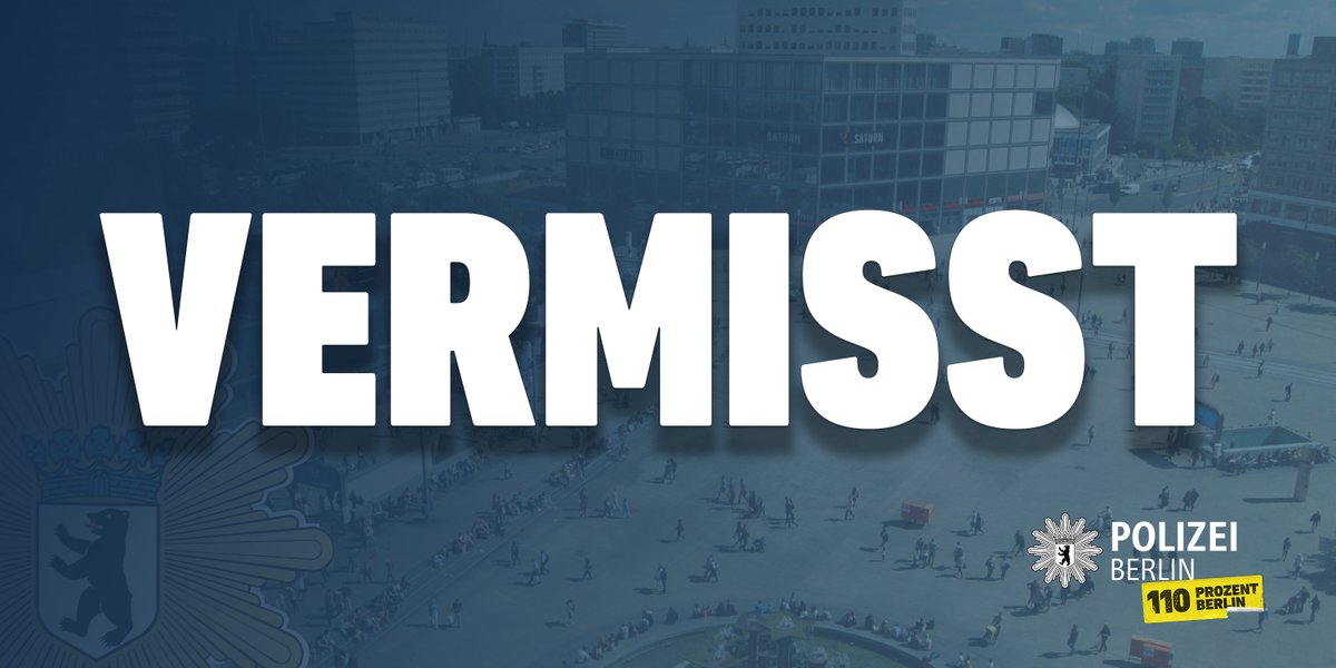 Seit dem 8. August 2025 wird die 31-jährige Kristin S. aus Bayern #vermisst. Sie war zuletzt gegen 18:15 Uhr in der Galeria Kaufhof am #Alexanderplatz. Kristin hat das Down-Syndrom und ist hilf- und orientierungslos unterwegs – ohne Geld, Papiere oder Handy.

Wer sie gesehen hat