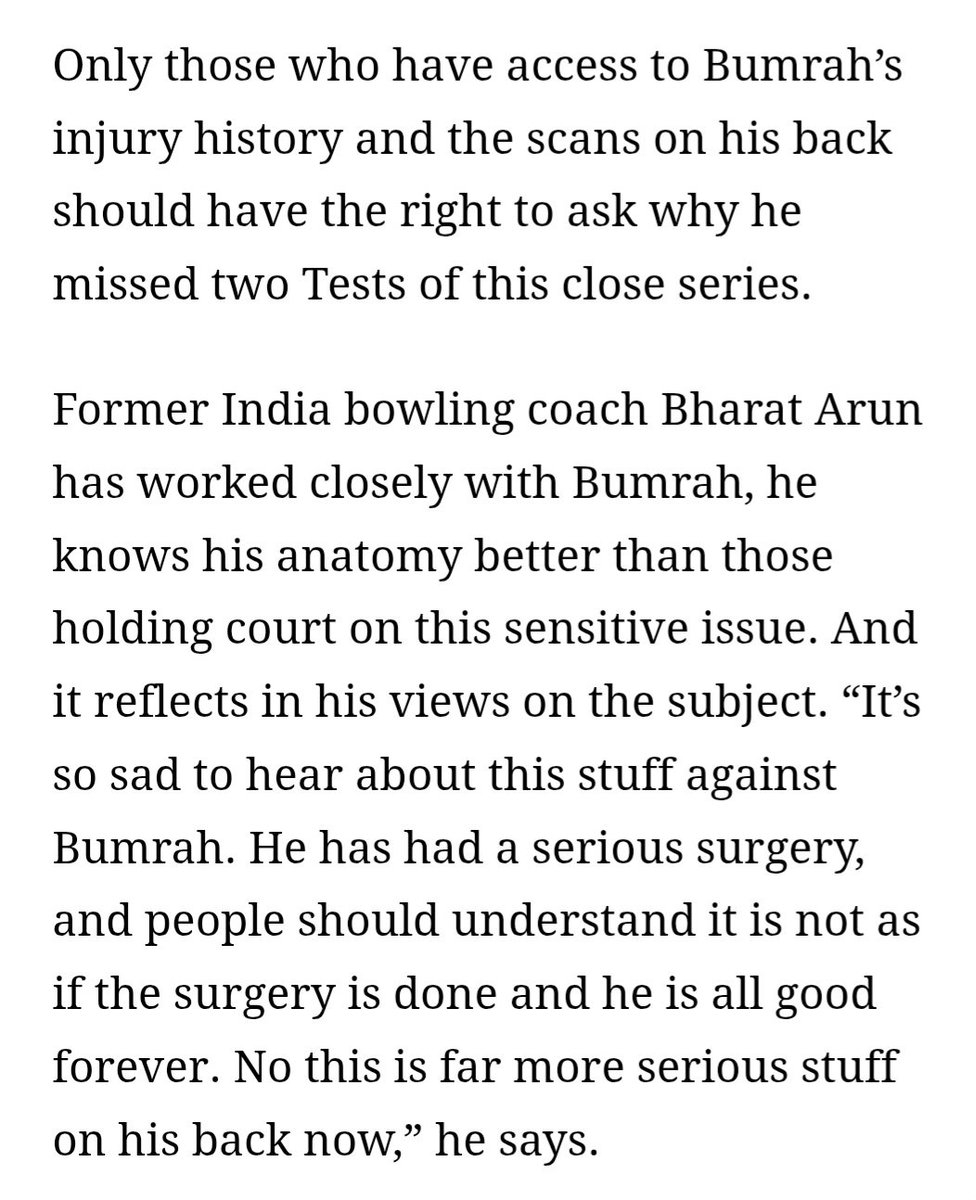 Bharat Arun has spoken, everyone else should just shut the eff up.