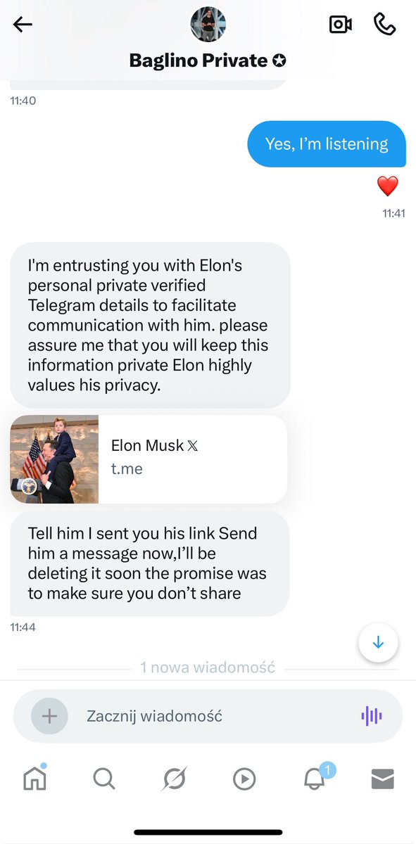 fuertaa's tweet photo. @baglino I believe there’s an account here on X called “Baglino Private” that may be impersonating You. They offered to connect me with @elonmusk / Neuralink regarding my daughter’s case (Rasmussen’s Encephalitis). Just wanted to make sure You’re aware. https://t.co/drsooAb1Xz