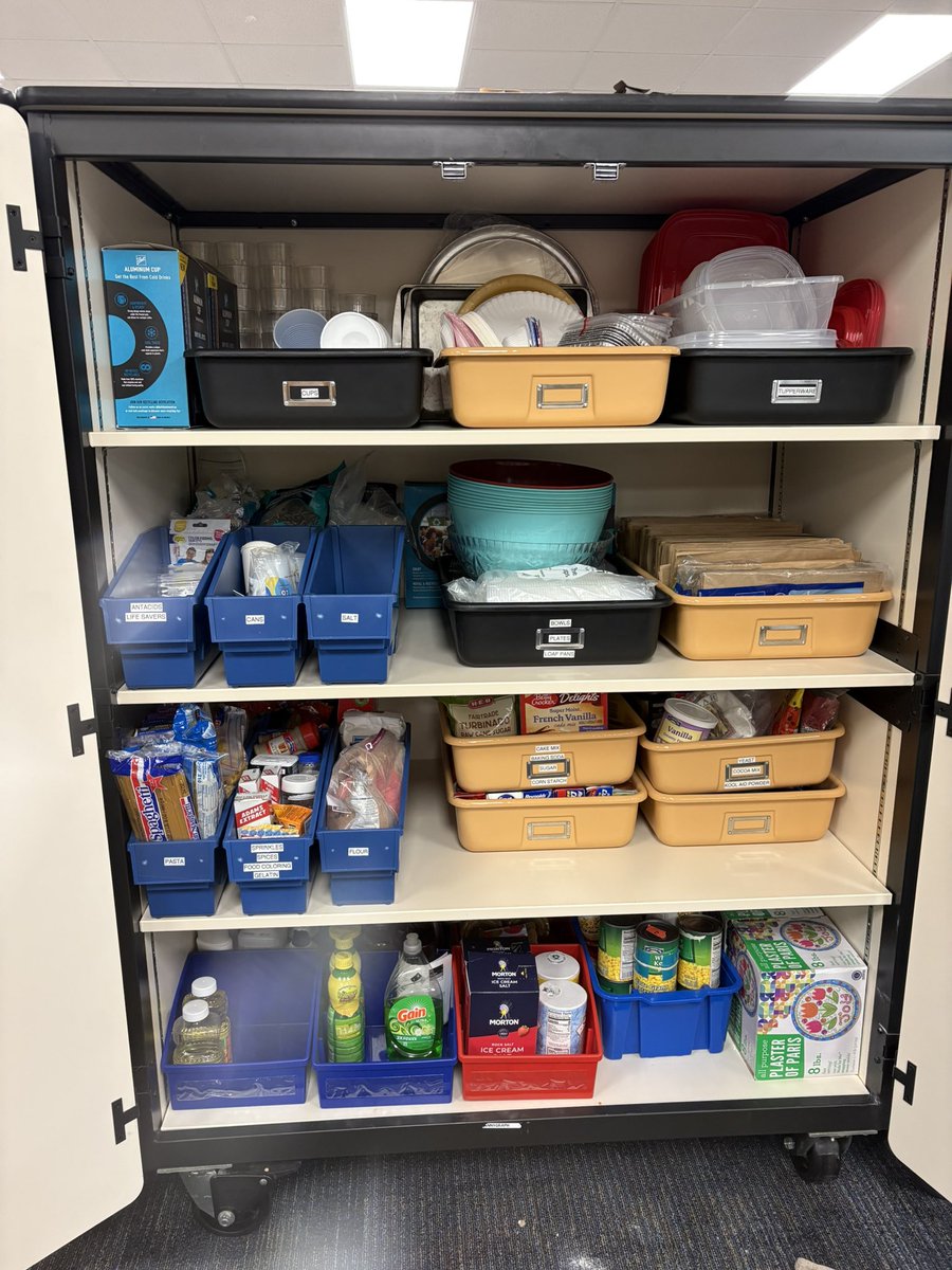 Spent some time this morning organizing our Science consumables cabinet!! It feels good to have it clean! <a href="/CFISDLieder/">Lieder Elementary</a> <a href="/CFISDScience/">CFISD Science</a>