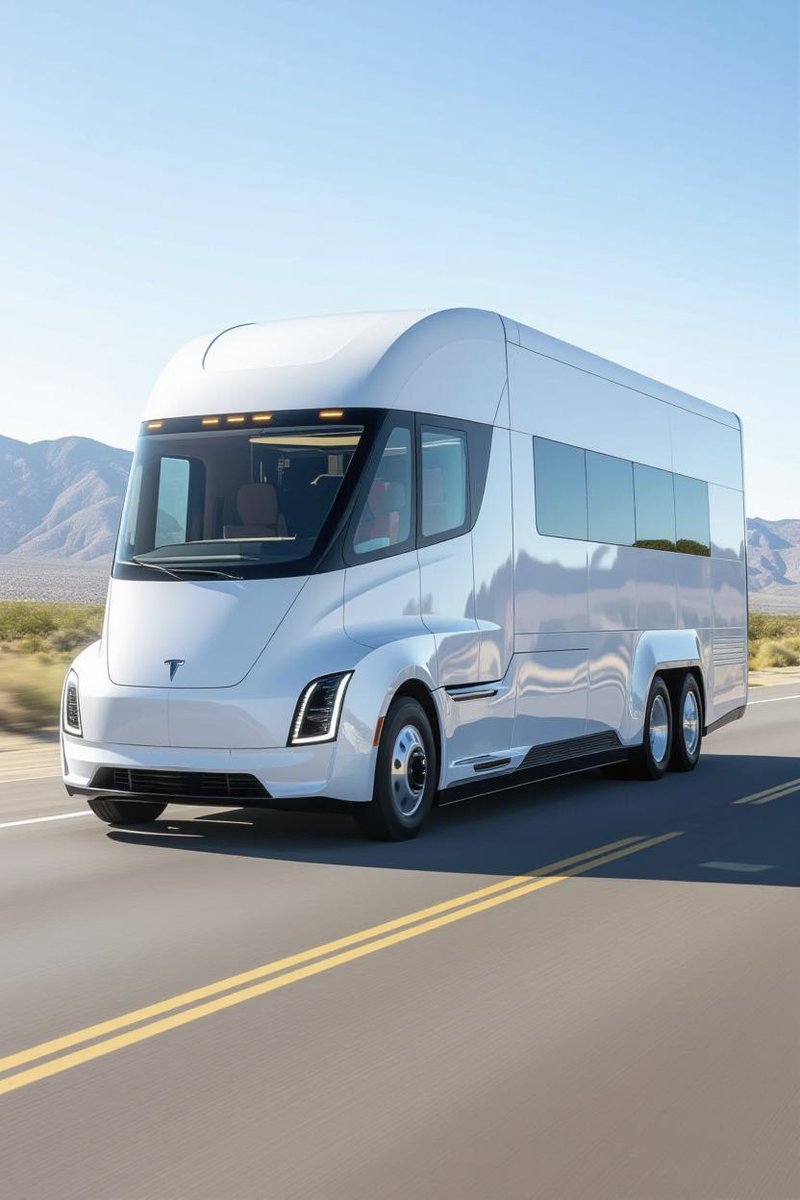 Tesla Semi RV by @Grok Imagine