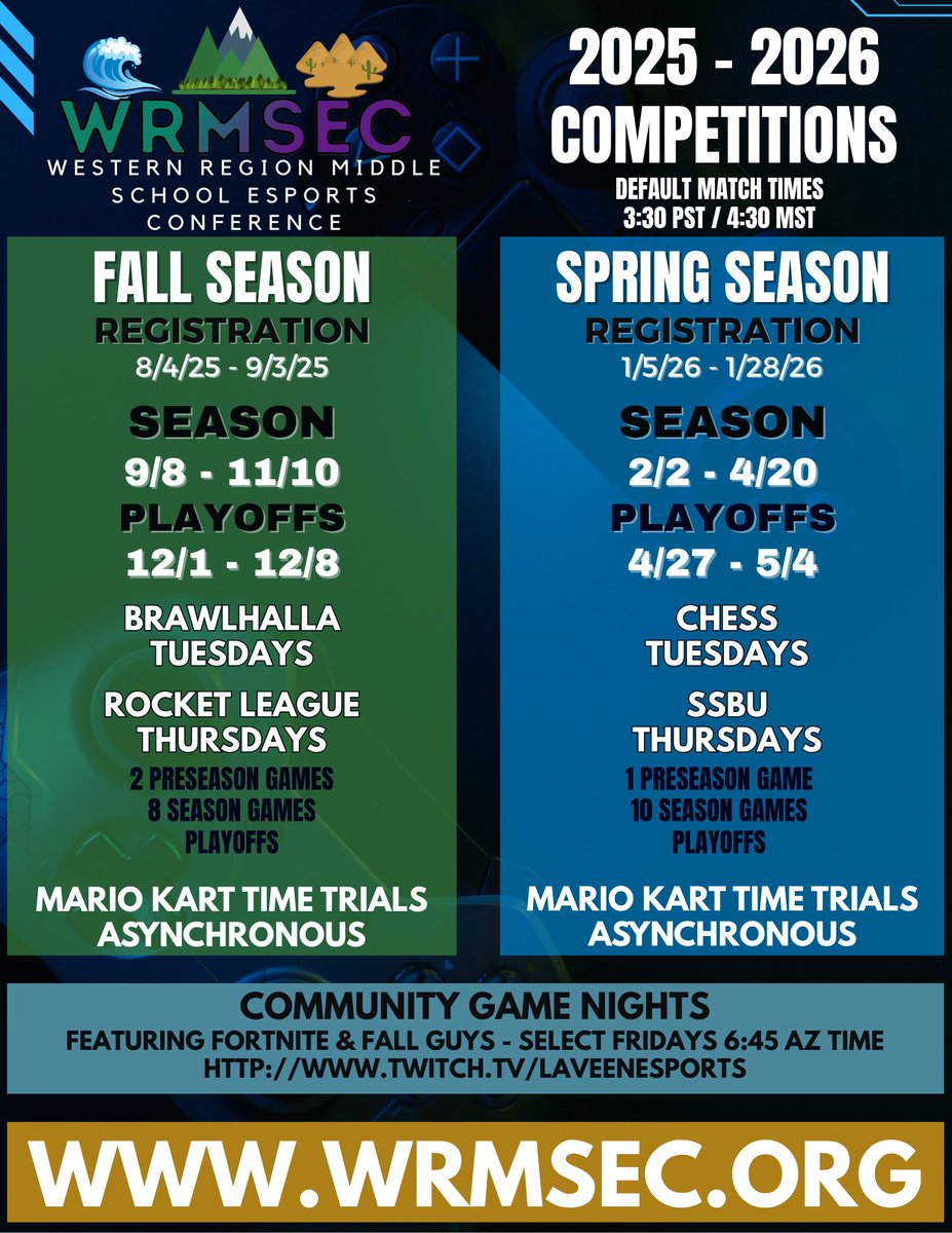 Western Region Middle School Esports Conference tweet media