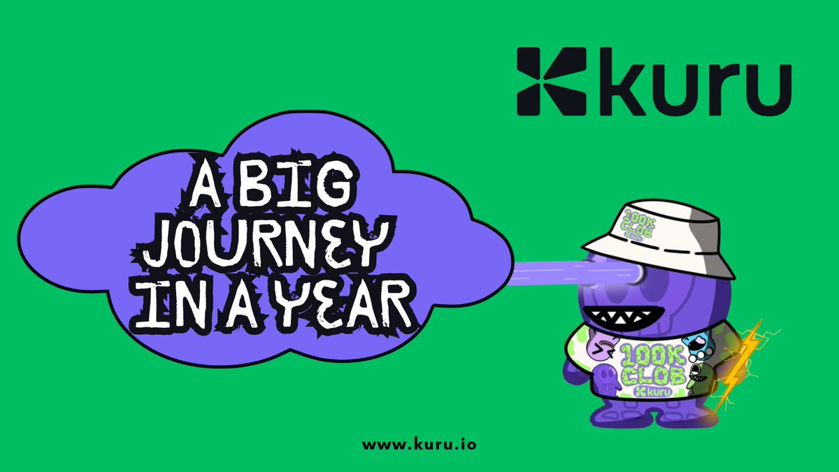 Gkuru

Last year <a href="/KuruExchange/">Kuru</a>  kicked off with $2M and a CLOB on <a href="/monad/">Monad ⨀</a>  
Today  $11.6M from Paradigm, Vaults, Flip Orders, and a ton of ideas in the backlog

This is just the beginning  more to come
