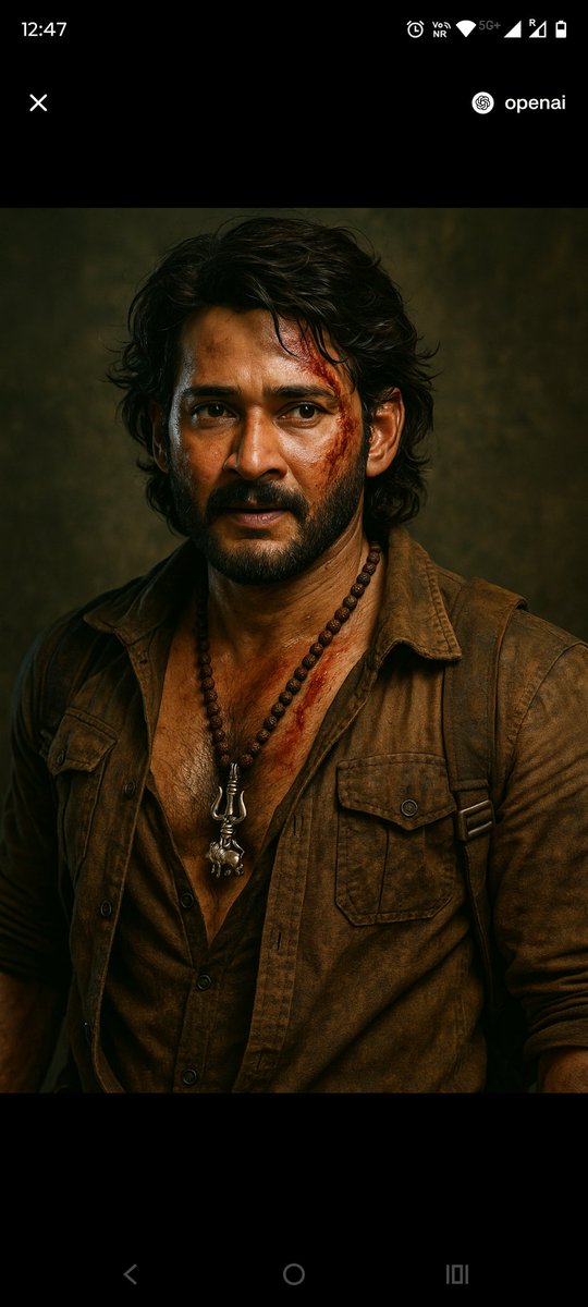 DJK_786's tweet photo. @ssrajamouli @urstrulyMahesh 
I know it's AI generated image. But Babu garu ura mass https://t.co/JBgmebLTrh