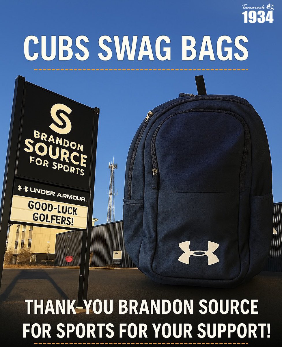 Cubs Swag Bags are packed and ready! What treasures are inside? You’ll have to wait till Wednesday August 20th to find out. Thanks to our presenting sponsor <a href="/BrandonSource/">Source for Sports</a> for your continued support! ⛳️ #TamarackGolfTournament #CubsTournament