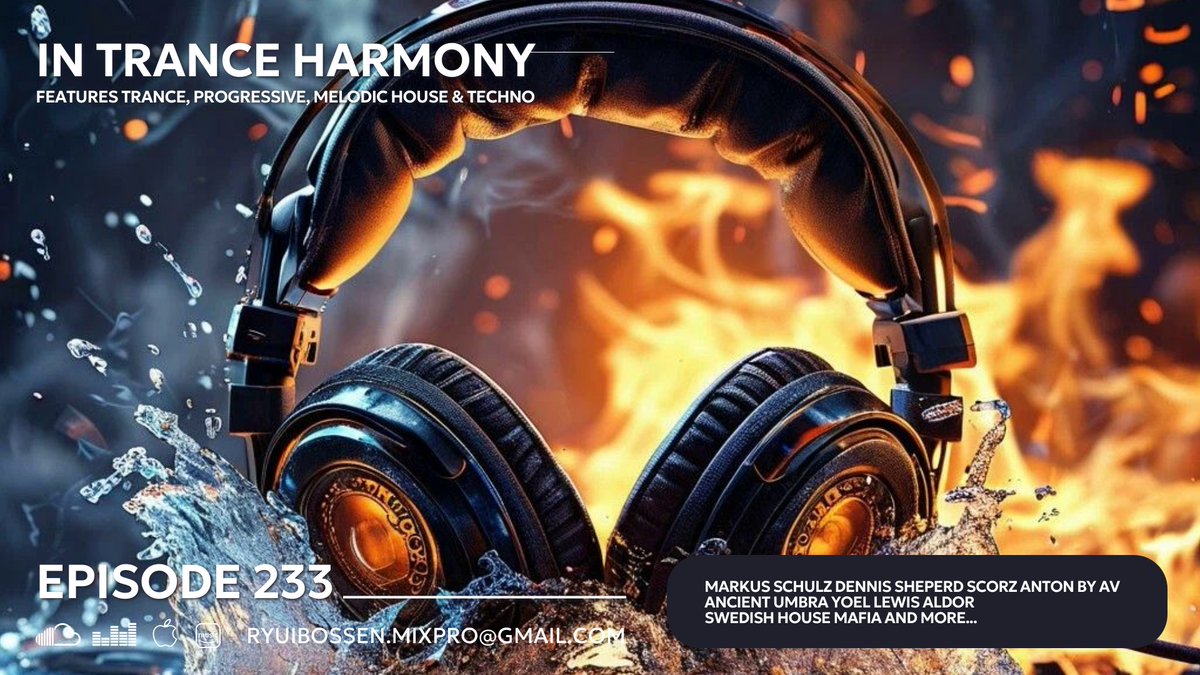 Ryui Bossen (@ryuibossenmusic) on Twitter photo Today 23:00 GMT+3 New episode of InTrance Harmony 233 the release will feature tracks from: <a href="/MarkusSchulz/">Markus Schulz</a> <a href="/dennissheperd/">Dennis Sheperd</a> <a href="/AncientUmbra/">Ancient Umbra</a> and more....
✅YouTube: youtu.be/vAk1TFD8x_c
#RyuiBossen
#InTranceHarmony233
#InTranceHarmony Today 23:00 GMT+3 New episode of InTrance Harmony 233 the release will feature tracks from: <a href="/MarkusSchulz/">Markus Schulz</a> <a href="/dennissheperd/">Dennis Sheperd</a> <a href="/AncientUmbra/">Ancient Umbra</a> and more....
✅YouTube: youtu.be/vAk1TFD8x_c
#RyuiBossen
#InTranceHarmony233
#InTranceHarmony