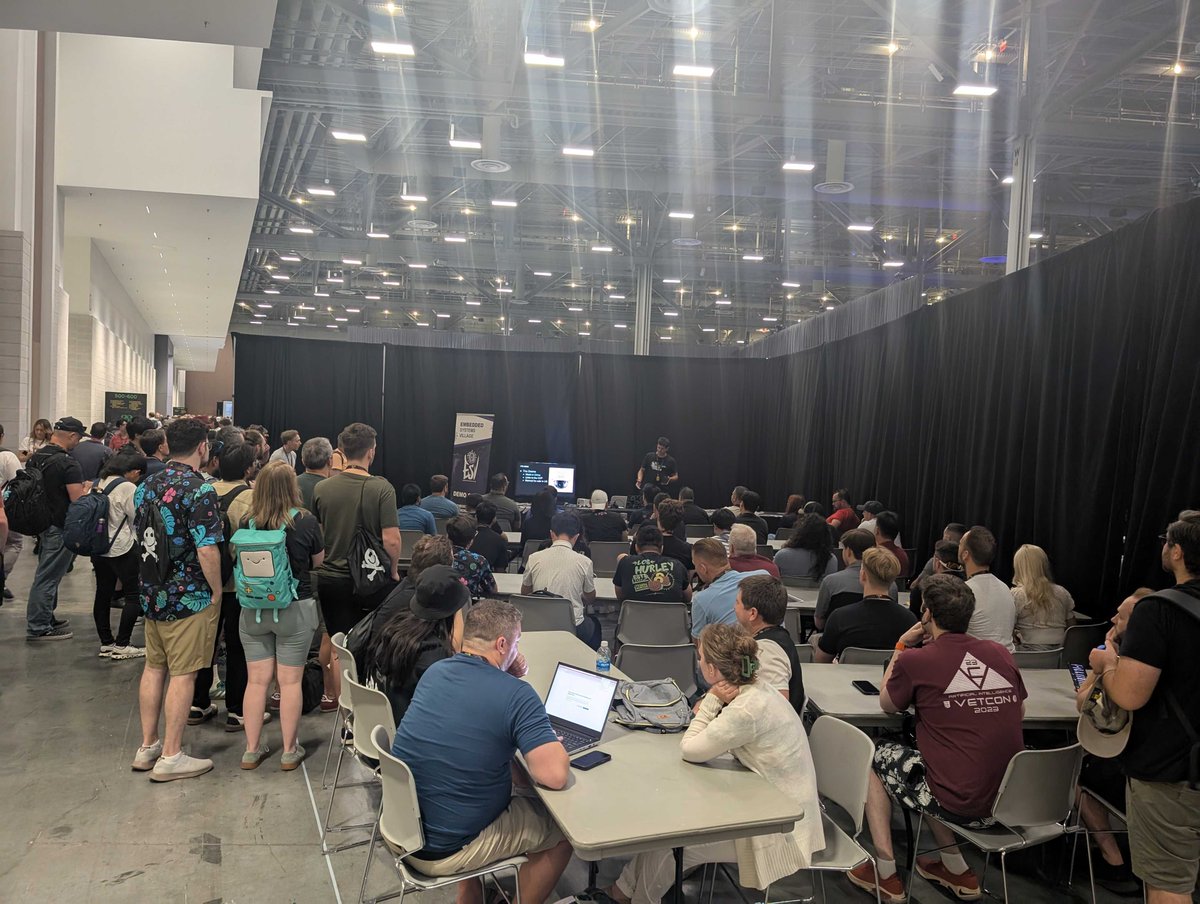 Embedded Systems Village has been hoppin! Come check it out if you haven't yet!