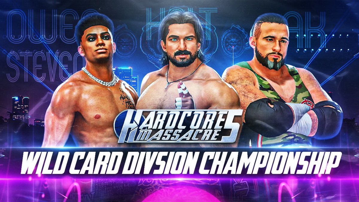 🚨 BREAKING NEWS 🚨 The Wild Card Division Championship is up for grabs! <a href="/HONKAHolt/">𝑯𝒐𝒍𝒕 𝑾𝒆𝒔𝒍𝒆𝒚</a>, <a href="/Rockstar_Owen/">Owen Stevens//</a>, and AK collide in a high-stakes Triple Threat Match to crown a new champion. Three stars. One title. No limits. 🏆💥 Who leaves with the gold?