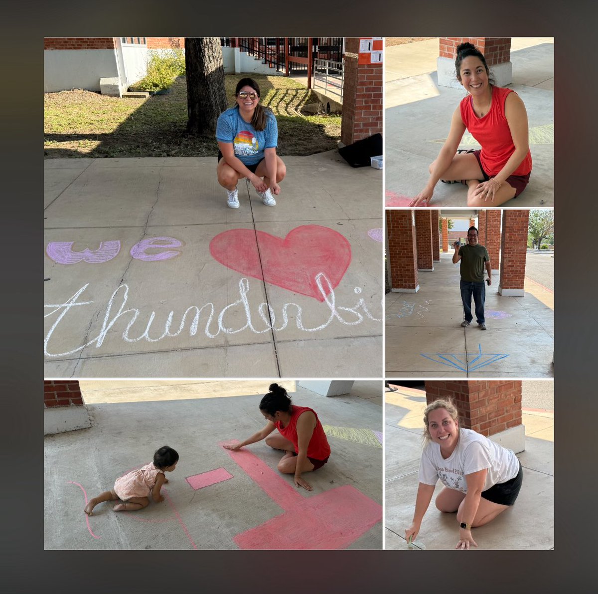 Marissa Martinez (@mmartinezmed) on Twitter photo We are thrilled about Monday! 🤩<a href="/NISDPowell/">Powell Elementary</a>
Today, we created a welcoming atmosphere by writing motivational messages on the walkway for our students. #UnstoppableThunderbirds We are thrilled about Monday! 🤩<a href="/NISDPowell/">Powell Elementary</a>
Today, we created a welcoming atmosphere by writing motivational messages on the walkway for our students. #UnstoppableThunderbirds