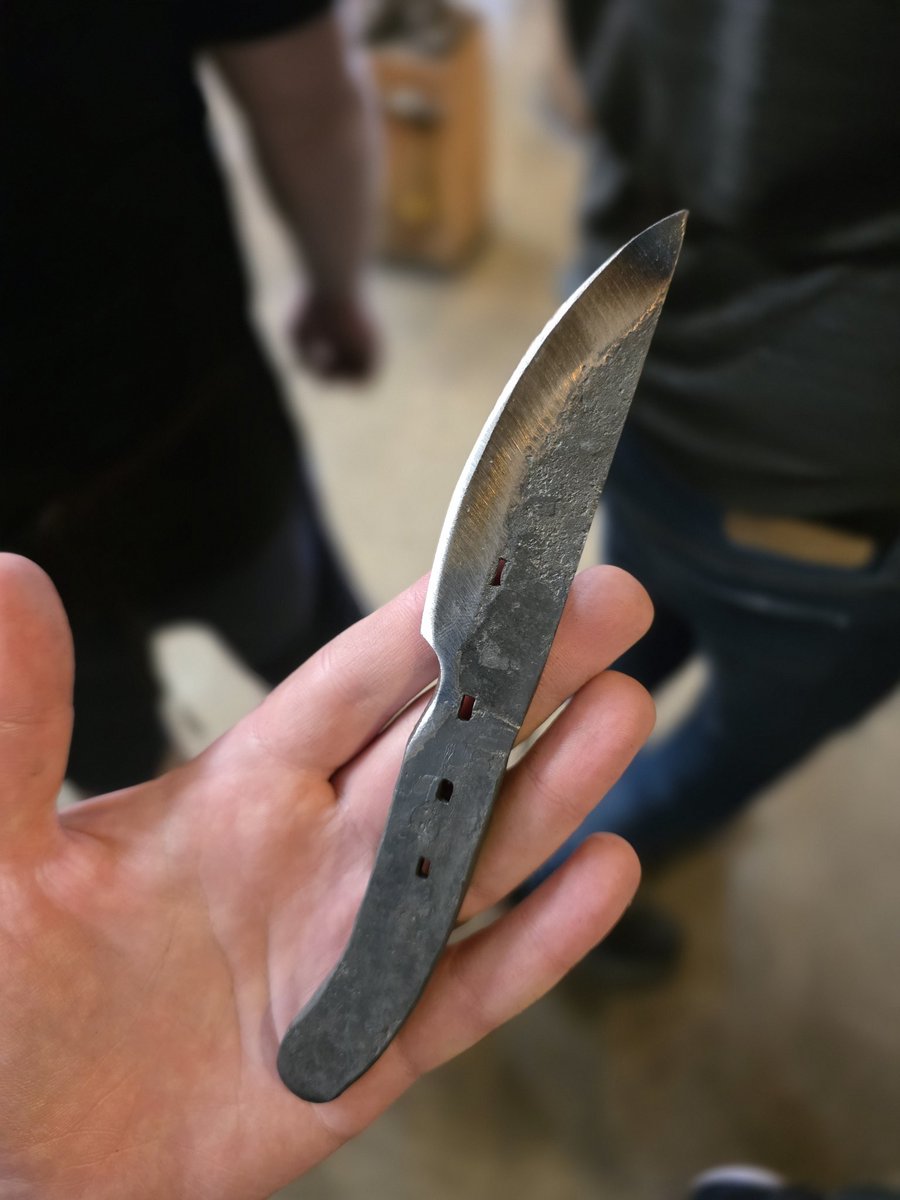 digisculp's tweet image. This past week I made a knife out of a horseshoe in Seattle.