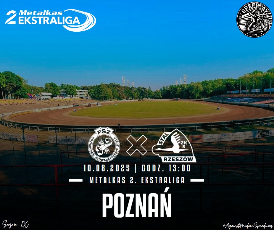 zuzlowepodroze's tweet photo. 🚨 O POZYTYWNE ZAKOŃCZENIE RUNDY 🚨 #tripday #AgainstModernSpeedway

🏆 #Metalkas2Ekstraliga
@pszpoznan 🆚 @h69speedway 
🕐 13:00
🏟️ POSiR Golęcin
📍 Poznań

#POZRZE #speedway #żużel