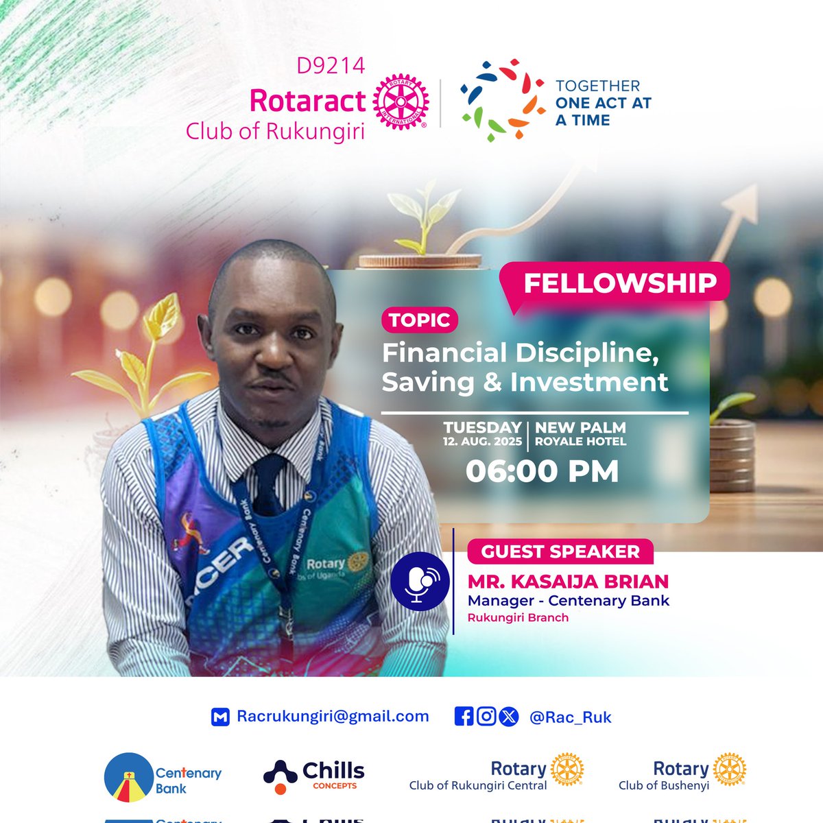 As we serve the community, we well know that the backbone of the actions is Finance. That's why we have engaged our area Centenary bank manager to share with us the tips on how to go with financial matters. 
Let's all be there.