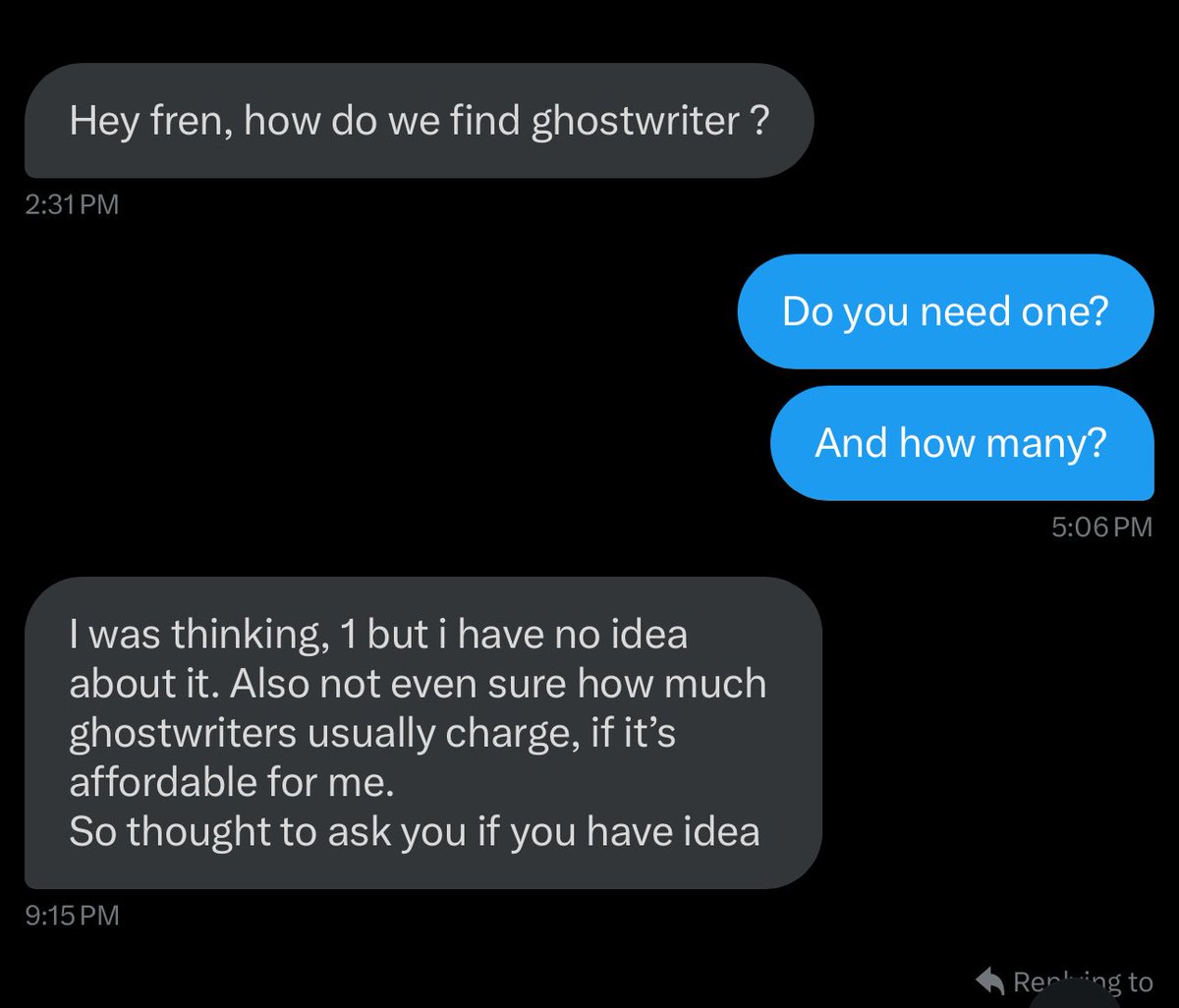 TeaonaX's tweet image. Hiring!!!

I need just 1 ghost writer ASAP

Pay: $20/week

I’ll lock comments in 30mins to 1 hour 

Will carefully pick just one good person 
After checking your pages 

Thanks in advance.

❤and 🔄 for better reach.