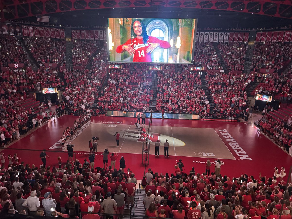 Troy Dannen (@troydannen) on Twitter photo The sold out, nationally televised intrasquad <a href="/HuskerVB/">Nebraska Volleyball</a> game is a remarkable way to start the season The sold out, nationally televised intrasquad <a href="/HuskerVB/">Nebraska Volleyball</a> game is a remarkable way to start the season