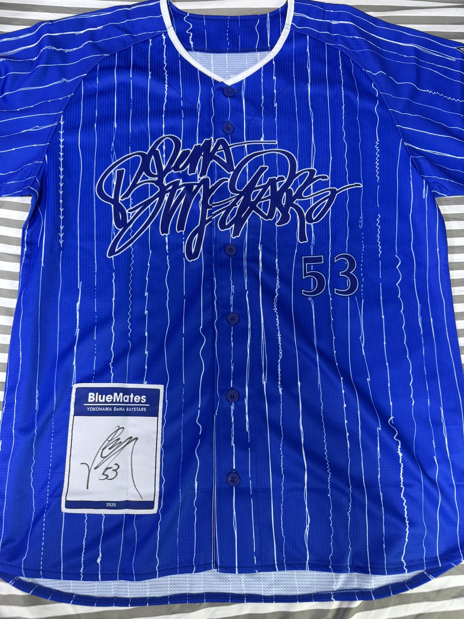 BlueMates ユニフォーム #53 中川颯　サイン入り BlueMates ユニフォーム #53 中川颯 直筆サイン入り - メルカリ