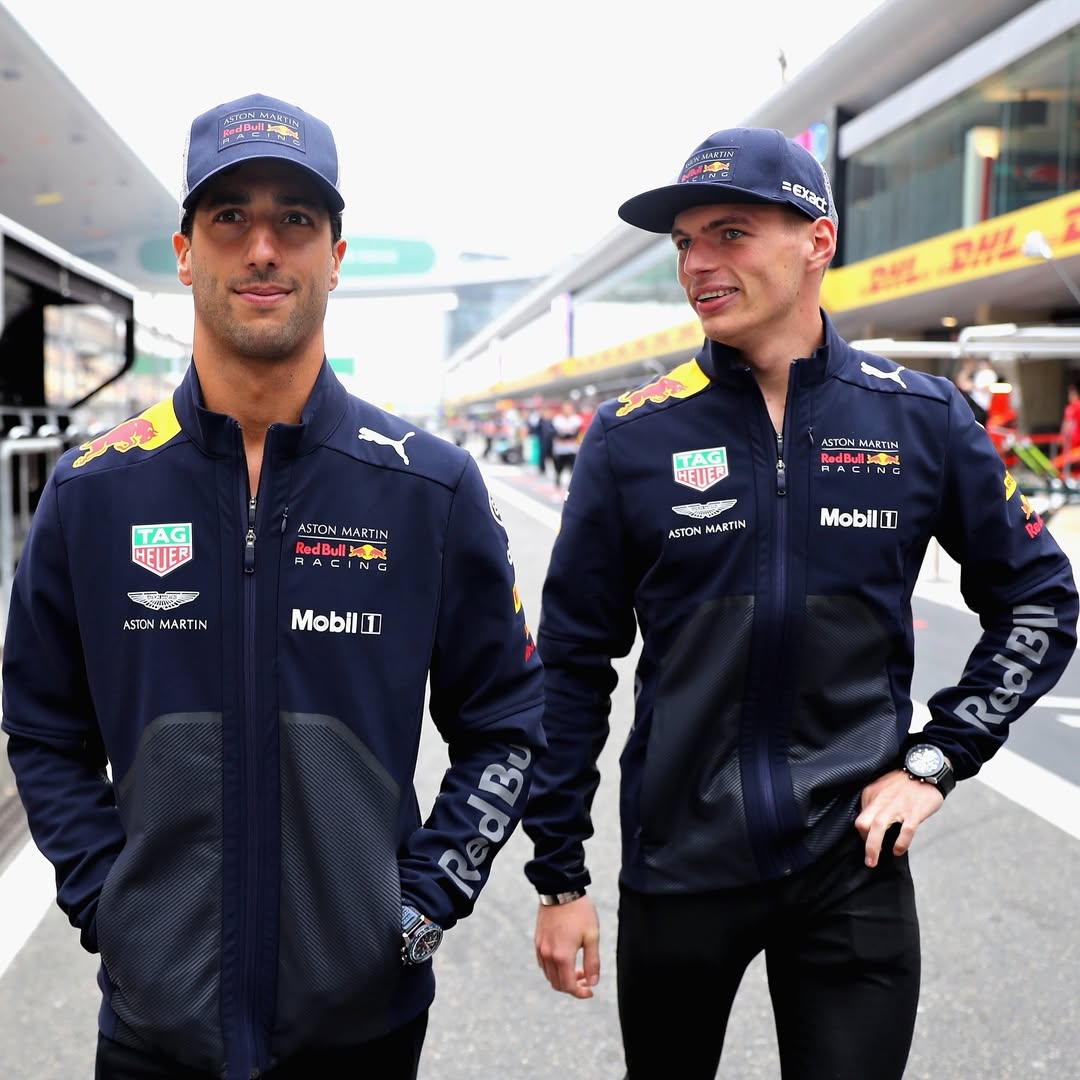 #DanielRicciardo with <a href="/Max33Verstappen/">Max Verstappen</a>