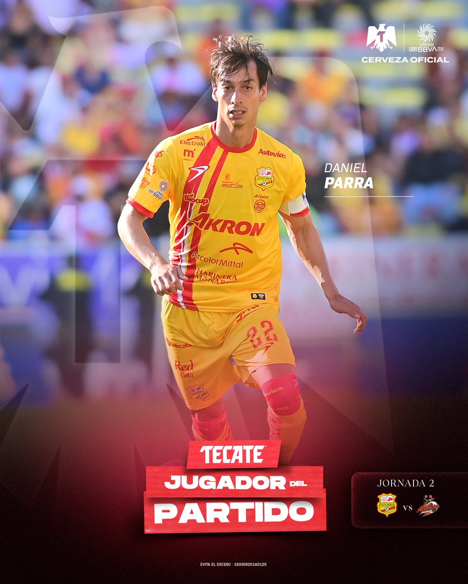 El capi 🫡

Daniel Parra contribuyó con un gol al triunfo de <a href="/C_A_Morelia/">Club Atlético Morelia</a> contra Alebrijes y se destacó en el juego, es el #TecateJugadorDelPartido. ⚽️

<a href="/CervezaTecate/">Cerveza Tecate</a>