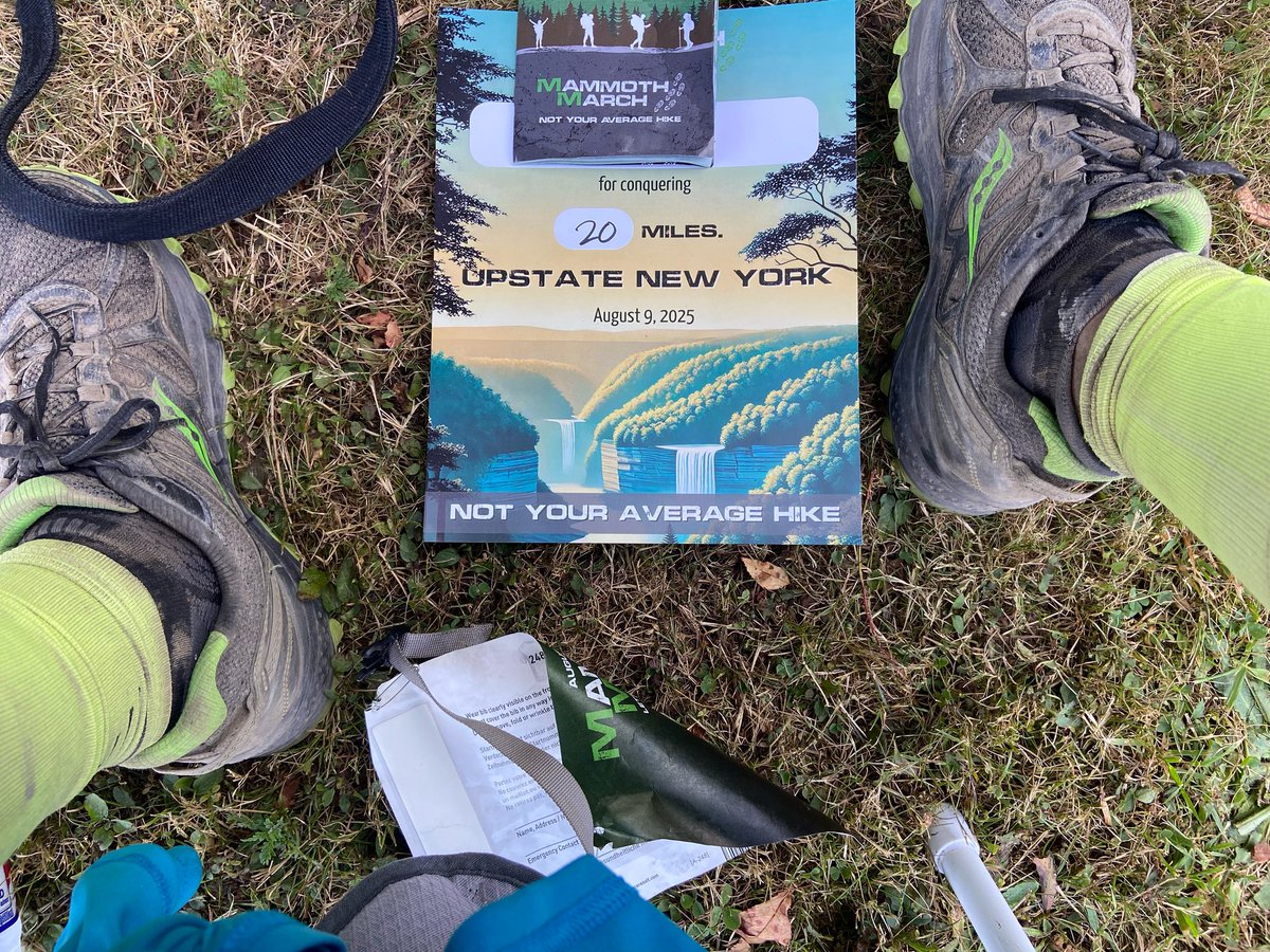 20 trail miles with 3000ft of elevation gain , didn’t go as planned but settled into the hurt locker and got to the finish line