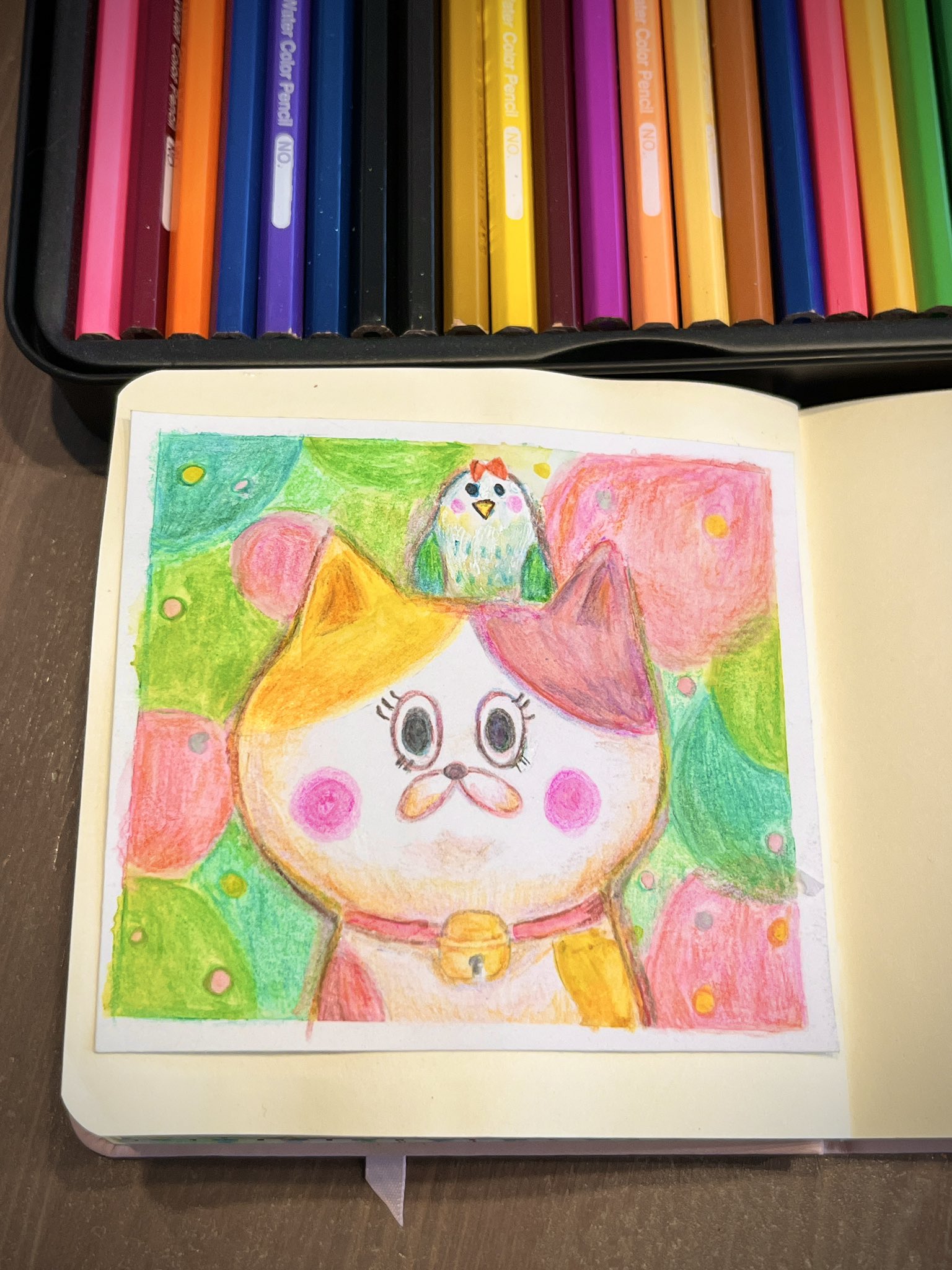 色鉛筆画A4 猫クリスマス10 71vpmDpZS2L._UF894,1000_QL80_.jpg