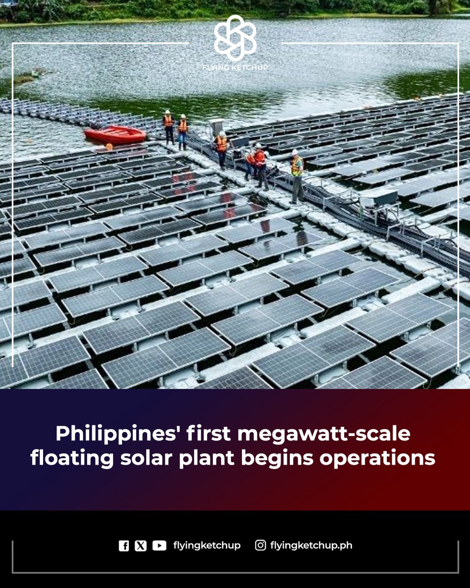 GOOD NEWS: A floating solar power plant on a reservoir in Cebu has begun supplying energy to a copper mine, marking the country’s first megawatt-scale deployment of the emerging technology.

FULL STORY: tinyurl.com/2c4enhq7

#FlyingKetchup