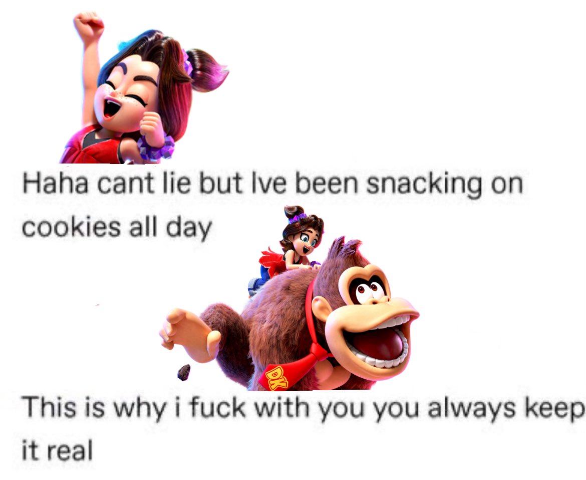 i love her so much she was literally born 5 minutes ago #donkeykongbananza