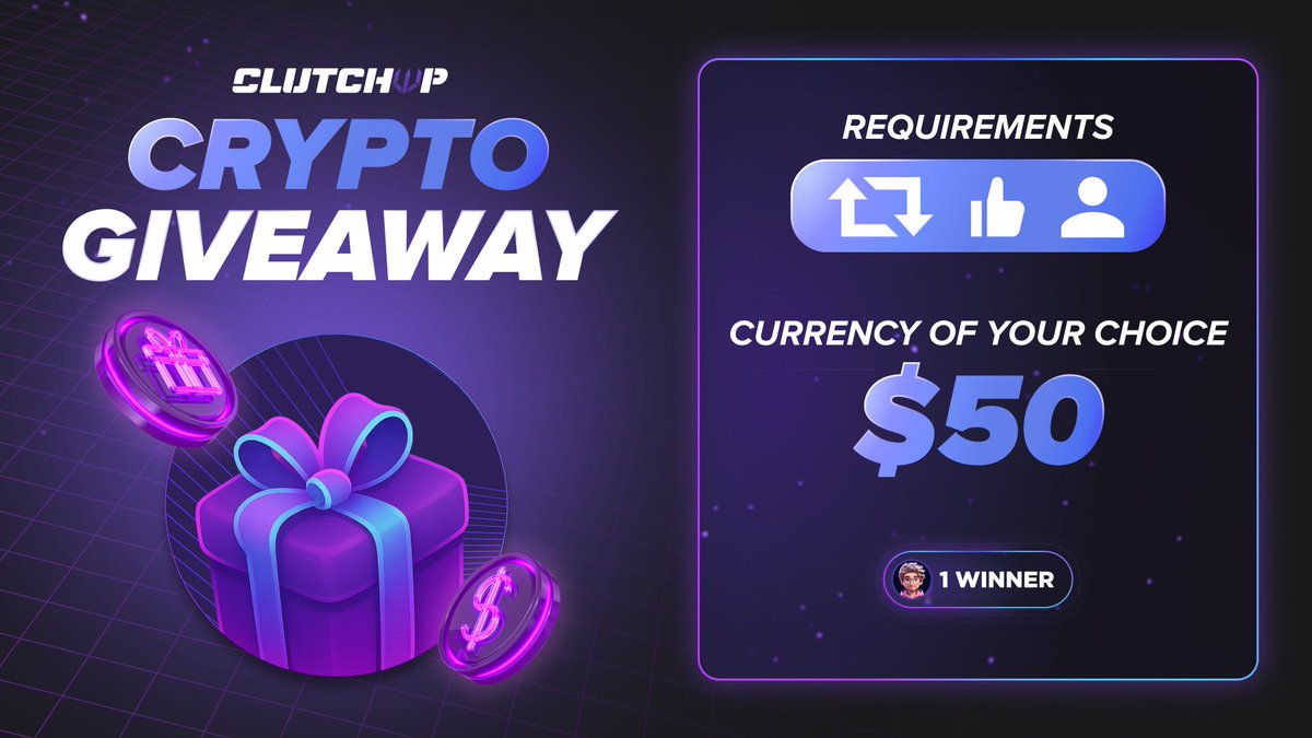 Flash Giveaway ($50) 🎉   

Follow us✅
Retweet + Tag a friend✅
Drop your ClutchUp username below✅

Rolling in 3 Days. Good luck!