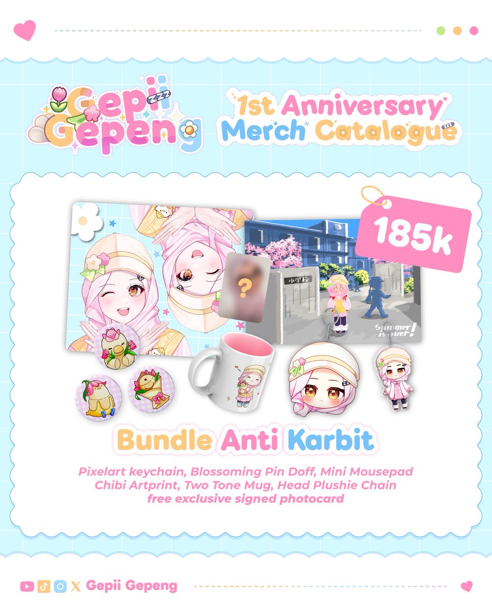 WOY AKU NGELUARIN MERCH ANNIV SUPER LUCUU!

ayo di beli yah, di beli di beli, ku tunggu PO kalian!
forms.gle/92t9r4zPTK5XwC…