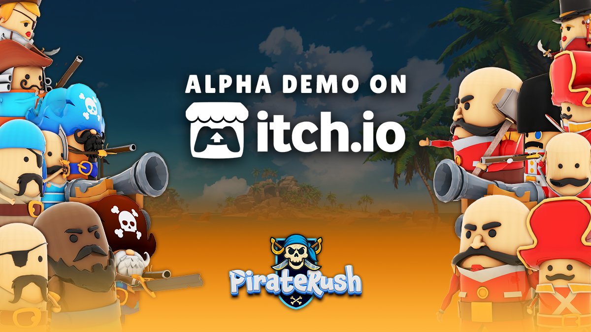 "Our demo is officially LIVE on Itch.io! 🎮🔥
🔗 Demo link: 4thwall-studio.itch.io/pirates-rush

Play now, and please share your feedback with us here: 
🔗 Discord link: discord.gg/Q8D8jK3K2t

#IndieDev #GameDemo #ItchIO #Feedback #Discord"