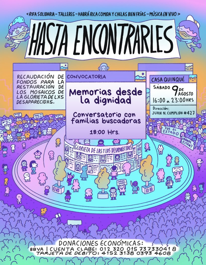 🌱🫀✨#HastaEncontrarles| La Glorieta de las personas desaparecidas en #Guadalajara no es solo un símbolo, es un sitio que demuestra que lo logrado es solo fruto de las familias. La memoria es un derecho y sin el no habrá #Justicia, comparte la Sra. Marleti y Héctor Flores.