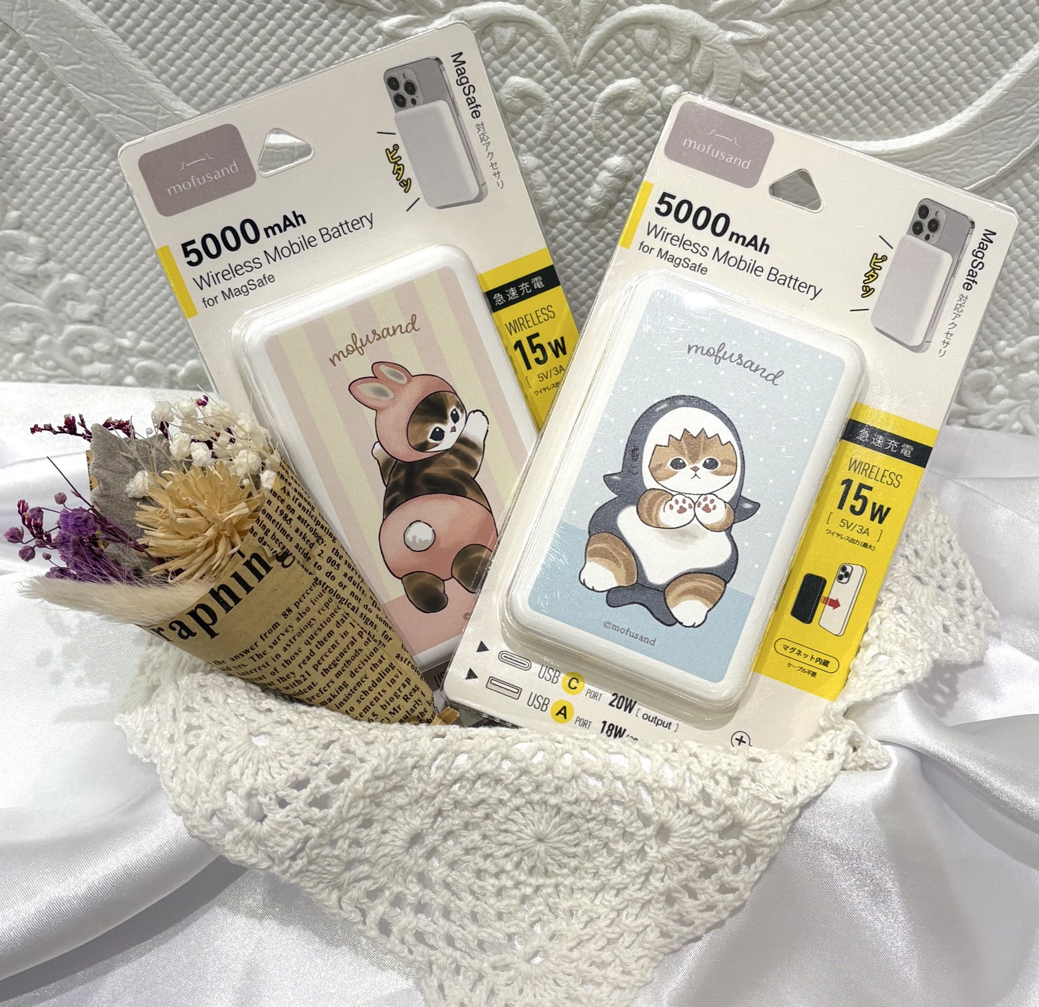 Moco Mofu Shopページ mofusand マルチコイルストラップ(うさにゃん) | mofusand