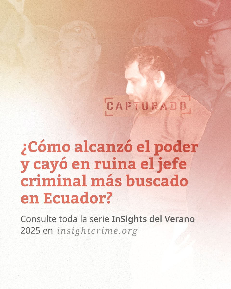 ☀️Presentamos al primer cabecilla de nuestra serie #InSightsDelVerano 2025, el jefe del crimen conocido como Fito, líder del grupo criminal ecuatoriano Los Choneros. En esta edición especial, exploramos tanto su ascenso al poder como su caída en picada. Haga clic aquí