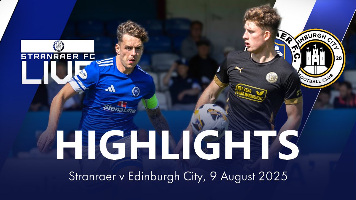 Stranraer FC (@stranraerfc) on Twitter photo A late double earns all three points for <a href="/EdinburghCityFC/">Edinburgh City FC</a>, after Mark Russell's penalty put the Blues in front 🎥
Commentary by Laurence Nelson and Brian Martin 🎙️
youtube.com/watch?v=ub6OKU… A late double earns all three points for <a href="/EdinburghCityFC/">Edinburgh City FC</a>, after Mark Russell's penalty put the Blues in front 🎥
Commentary by Laurence Nelson and Brian Martin 🎙️
youtube.com/watch?v=ub6OKU…