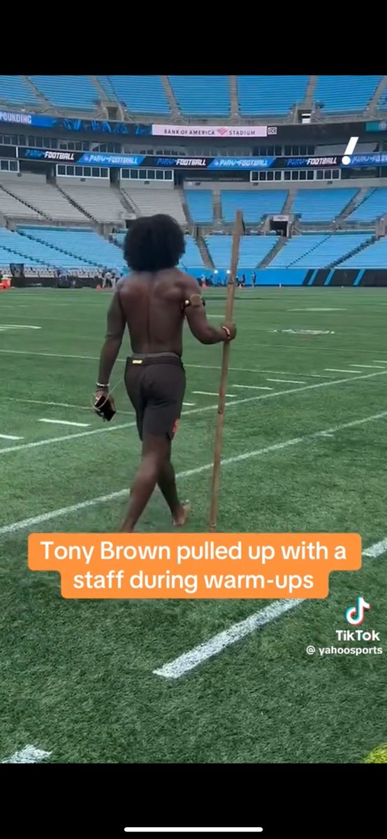 Tony Brown gotta be one of the corniest dudes, nothing worse then seeing career journey doing cringey shit for camera time, add another attention whore to the brothel with Mack hollins