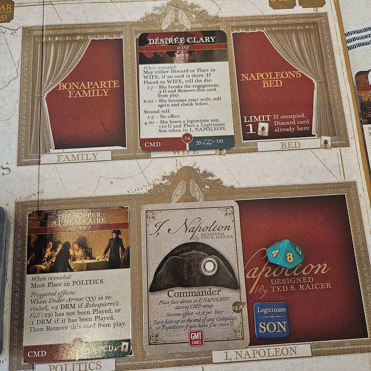 Congratulations to the new Mdme. Bonaparte and the birth of their son! Napoleon got lucky on that re-roll! 😁

<a href="/gmtgames/">GMT Games</a>